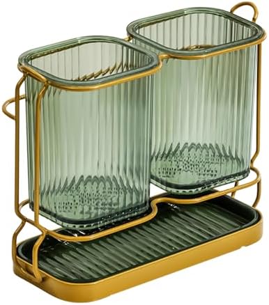 Stojak na szczoteczki i maszynkę do golenia biały